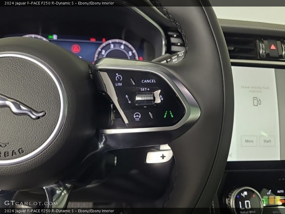 Ebony/Ebony Interior Steering Wheel for the 2024 Jaguar F-PACE P250 R-Dynamic S #146342569