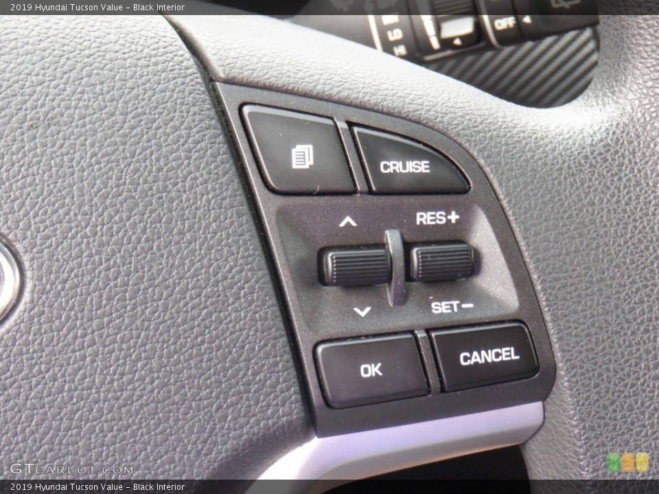Black Interior Steering Wheel for the 2019 Hyundai Tucson Value #146342605