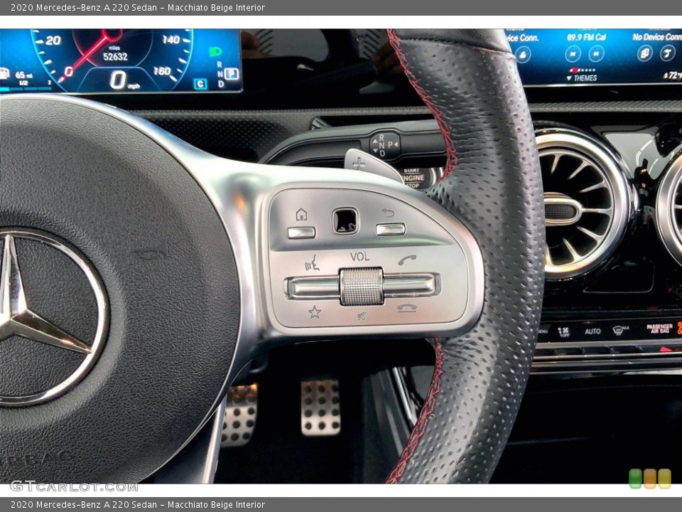 Macchiato Beige Interior Steering Wheel for the 2020 Mercedes-Benz A 220 Sedan #146342622