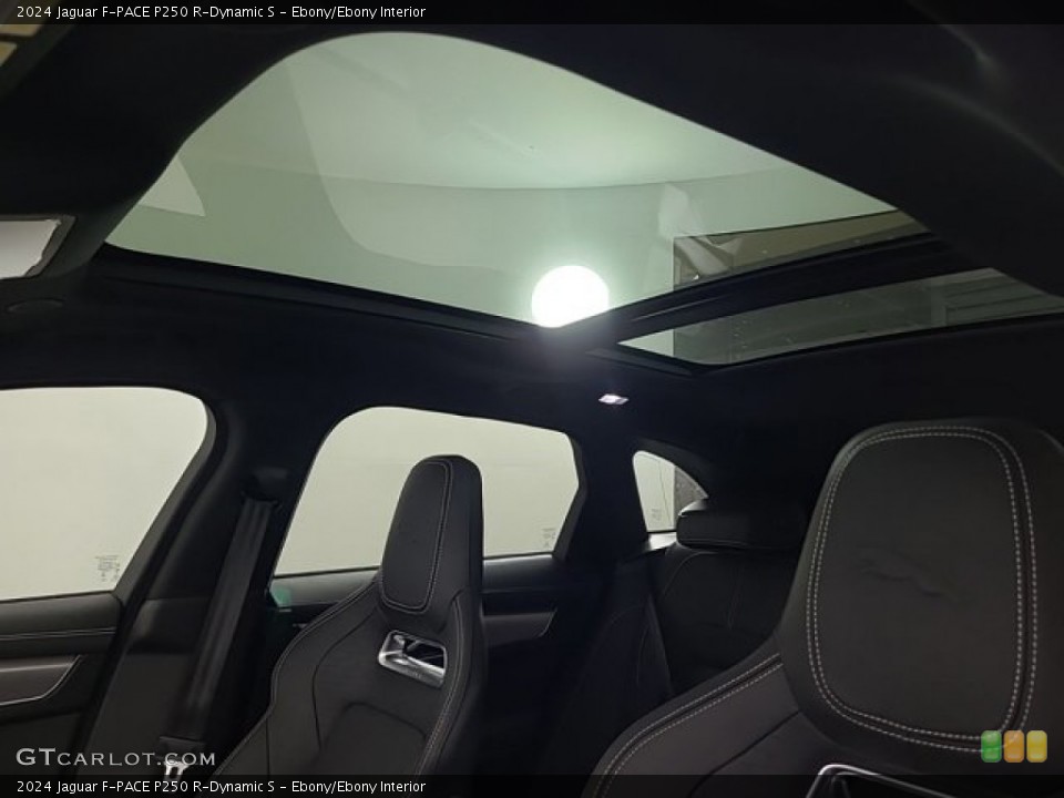 Ebony/Ebony Interior Sunroof for the 2024 Jaguar F-PACE P250 R-Dynamic S #146342674