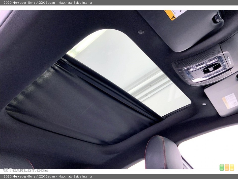 Macchiato Beige Interior Sunroof for the 2020 Mercedes-Benz A 220 Sedan #146342707