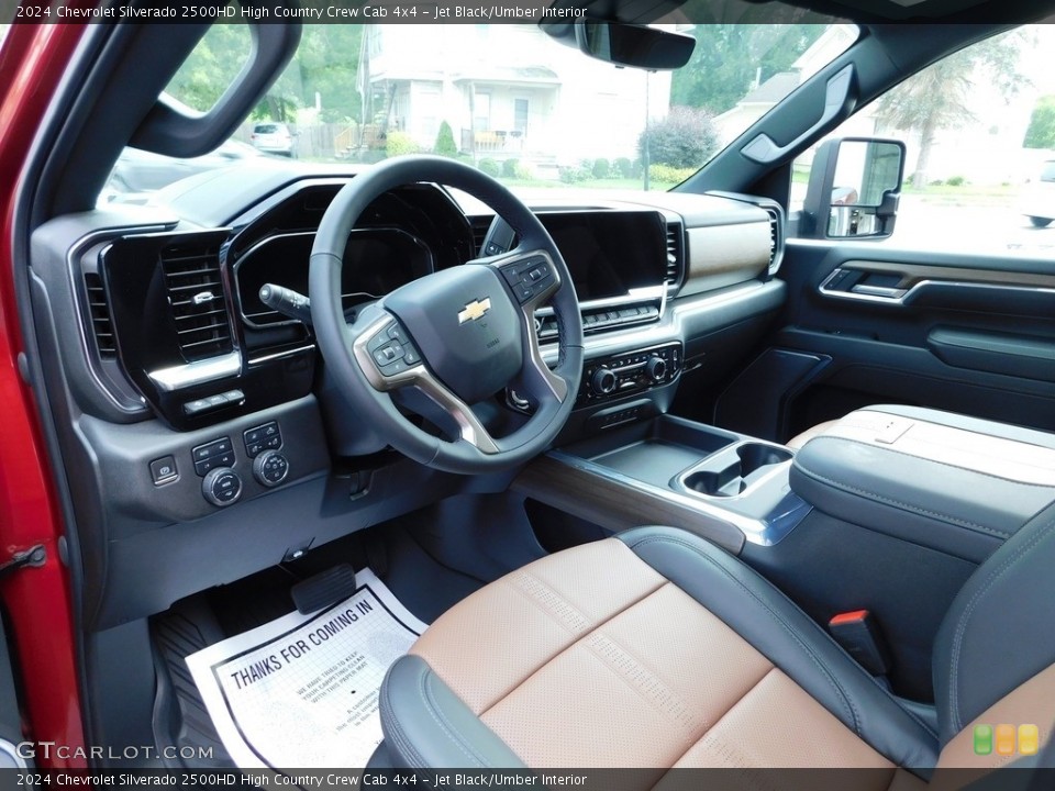 Jet Black/Umber 2024 Chevrolet Silverado 2500HD Interiors