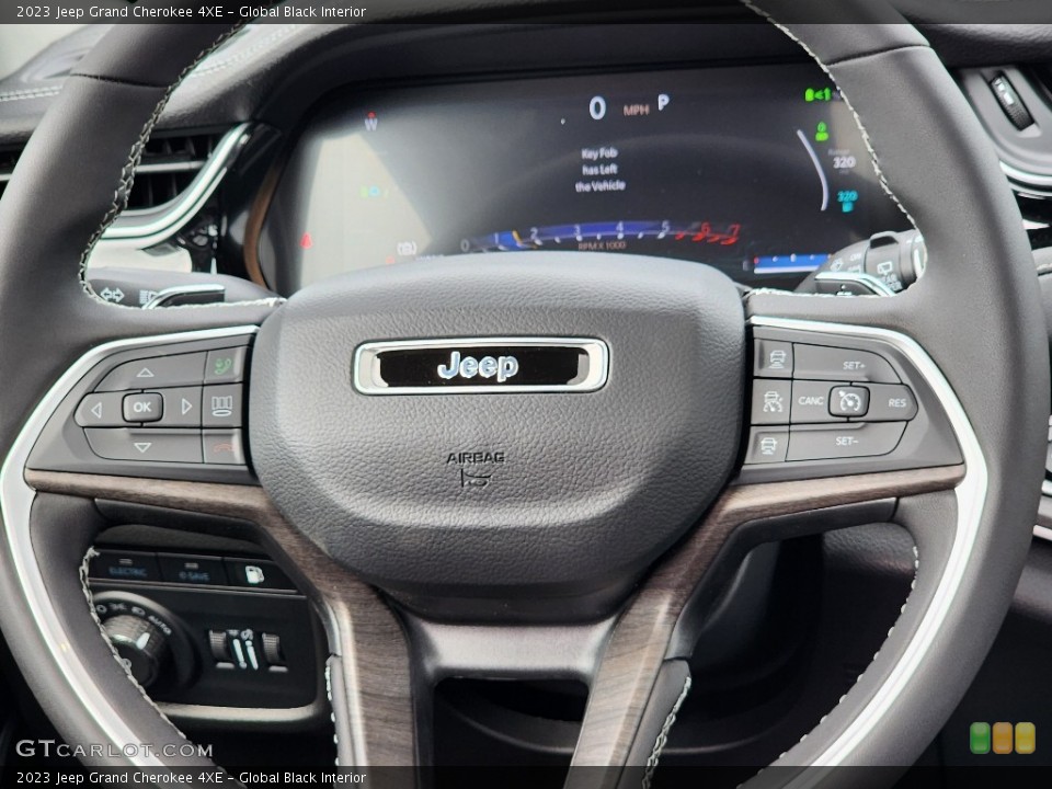 Global Black Interior Steering Wheel for the 2023 Jeep Grand Cherokee 4XE #146343742