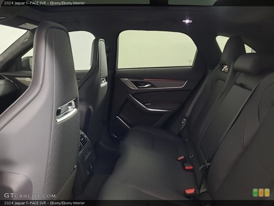 Ebony/Ebony Interior Rear Seat for the 2024 Jaguar F-PACE SVR #146343853