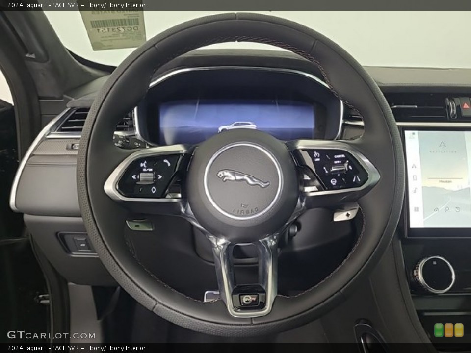 Ebony/Ebony Interior Steering Wheel for the 2024 Jaguar F-PACE SVR #146344117