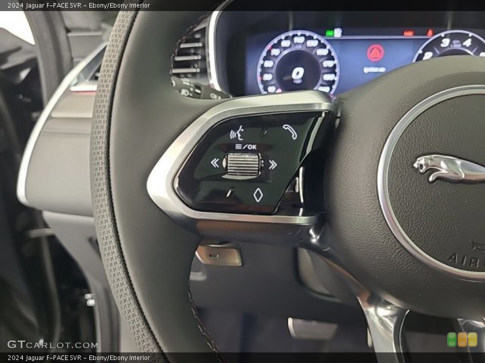 Ebony/Ebony Interior Steering Wheel for the 2024 Jaguar F-PACE SVR #146344129