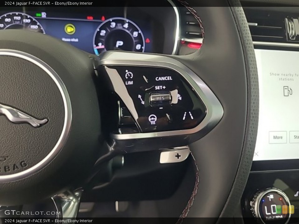 Ebony/Ebony Interior Steering Wheel for the 2024 Jaguar F-PACE SVR #146344138