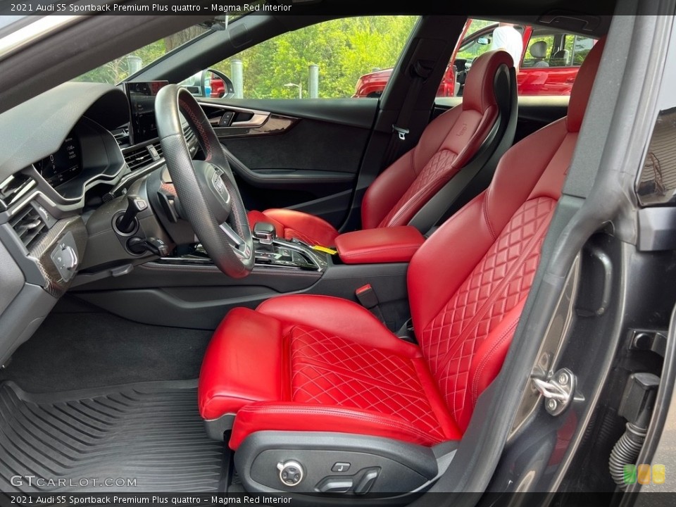 Magma Red Interior Photo for the 2021 Audi S5 Sportback Premium Plus quattro #146344751