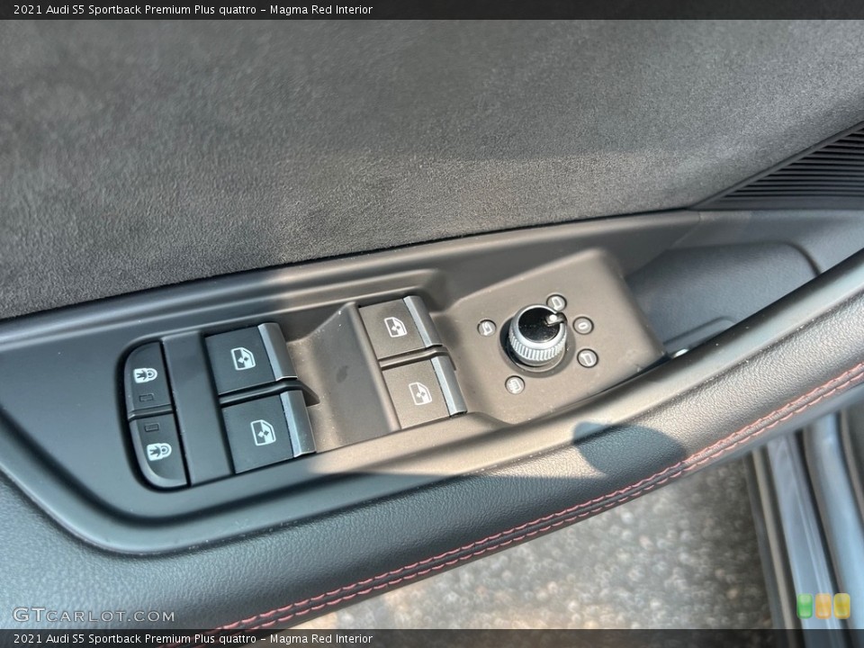 Magma Red Interior Door Panel for the 2021 Audi S5 Sportback Premium Plus quattro #146344825