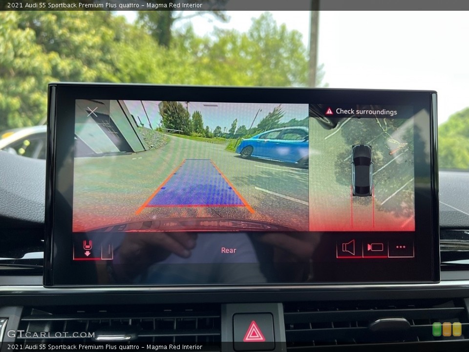 Magma Red Interior Controls for the 2021 Audi S5 Sportback Premium Plus quattro #146345186