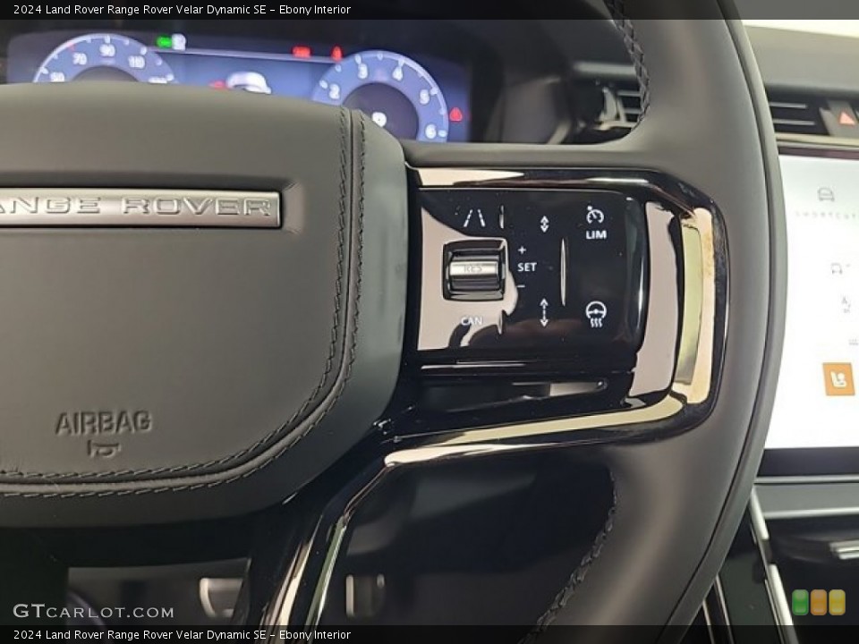 Ebony Interior Steering Wheel for the 2024 Land Rover Range Rover Velar Dynamic SE #146345200