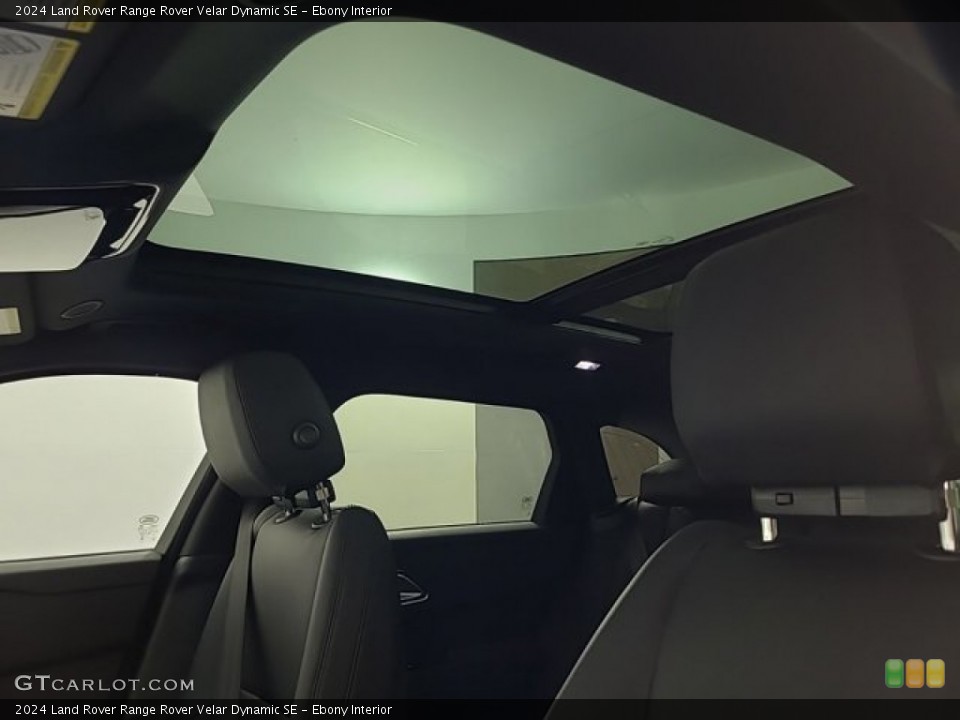 Ebony Interior Sunroof for the 2024 Land Rover Range Rover Velar Dynamic SE #146345326
