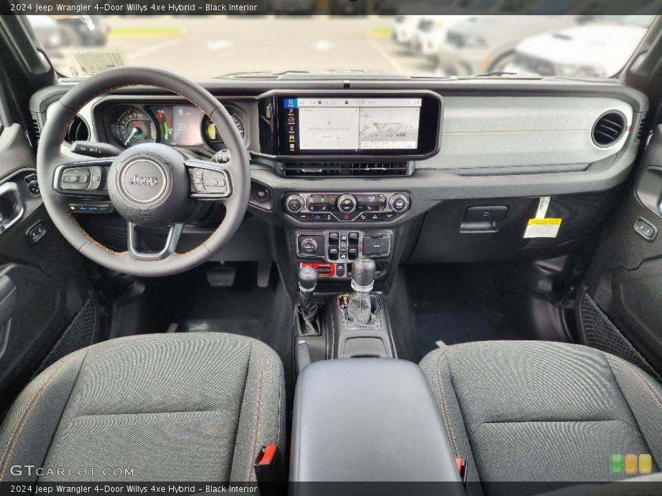 Black Interior Front Seat for the 2024 Jeep Wrangler 4-Door Willys 4xe Hybrid #146345554