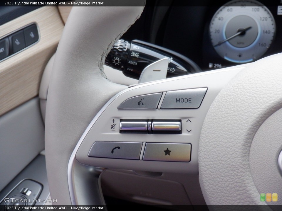Navy/Beige Interior Steering Wheel for the 2023 Hyundai Palisade Limited AWD #146347969