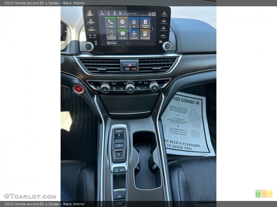 Black Interior Controls for the 2020 Honda Accord EX-L Sedan #146348011