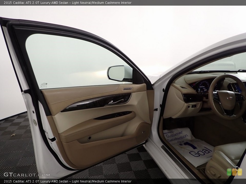 Light Neutral/Medium Cashmere Interior Door Panel for the 2015 Cadillac ATS 2.0T Luxury AWD Sedan #146348245