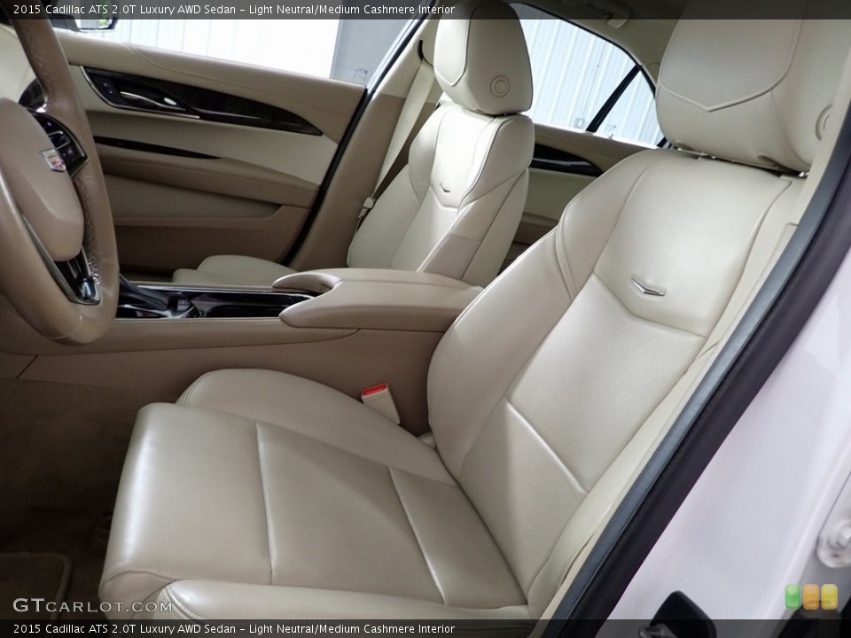 Light Neutral/Medium Cashmere Interior Front Seat for the 2015 Cadillac ATS 2.0T Luxury AWD Sedan #146348278