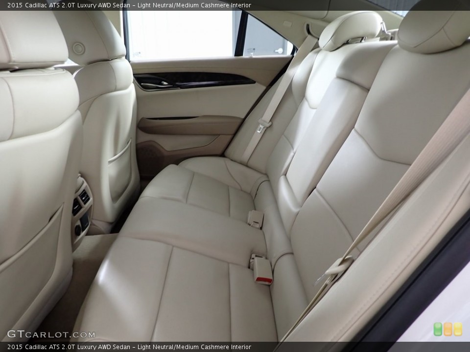 Light Neutral/Medium Cashmere Interior Rear Seat for the 2015 Cadillac ATS 2.0T Luxury AWD Sedan #146348371