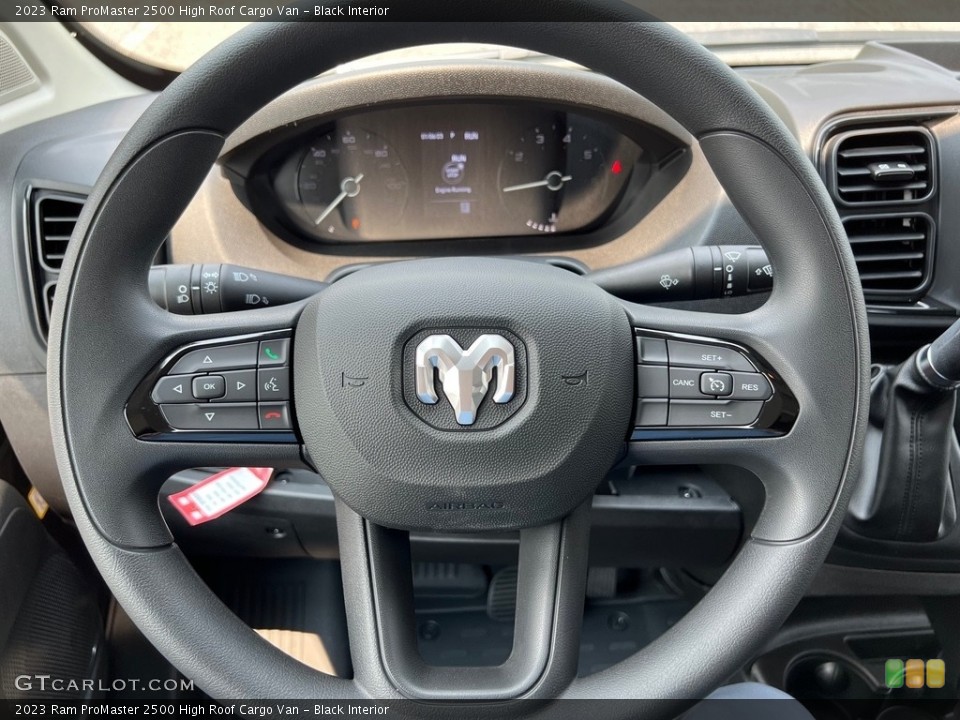 Black Interior Steering Wheel for the 2023 Ram ProMaster 2500 High Roof Cargo Van #146348611