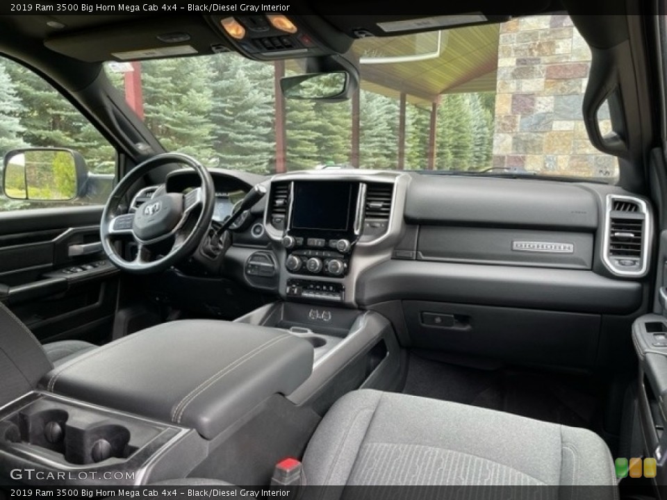 Black/Diesel Gray Interior Photo for the 2019 Ram 3500 Big Horn Mega Cab 4x4 #146348785