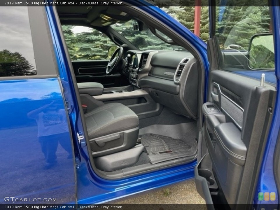 Black/Diesel Gray Interior Front Seat for the 2019 Ram 3500 Big Horn Mega Cab 4x4 #146348836
