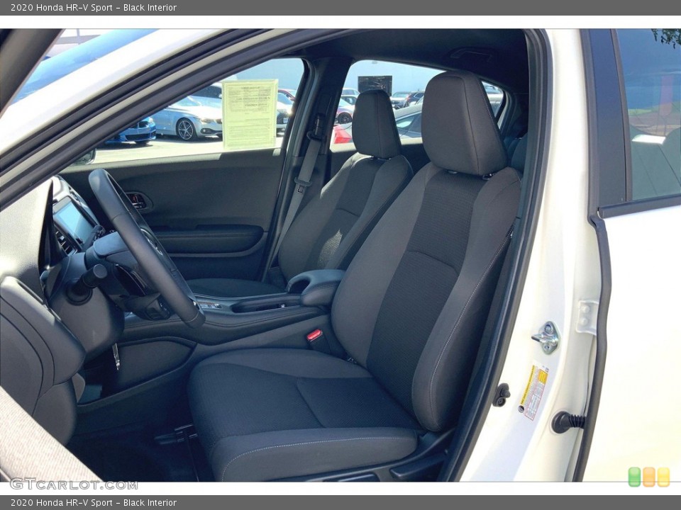 Black Interior Front Seat for the 2020 Honda HR-V Sport #146349127