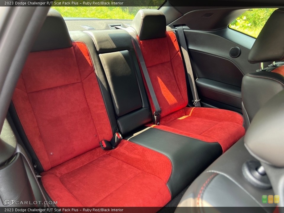 Ruby Red/Black Interior Rear Seat for the 2023 Dodge Challenger R/T Scat Pack Plus #146350351