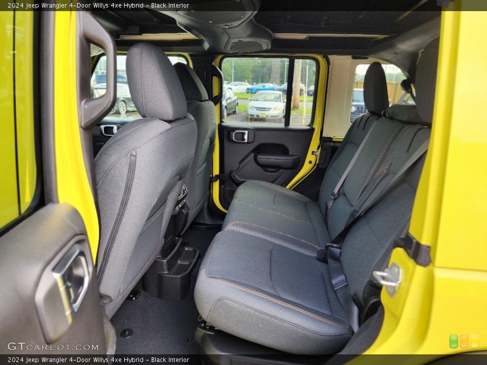 Black Interior Rear Seat for the 2024 Jeep Wrangler 4-Door Willys 4xe Hybrid #146350456