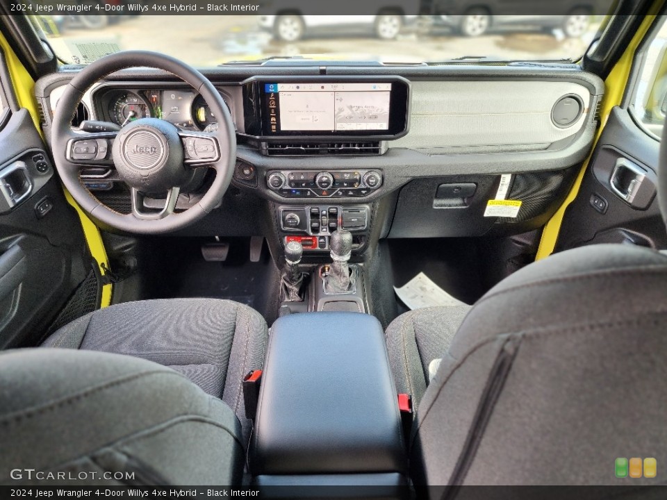 Black Interior Photo for the 2024 Jeep Wrangler 4-Door Willys 4xe Hybrid #146350525
