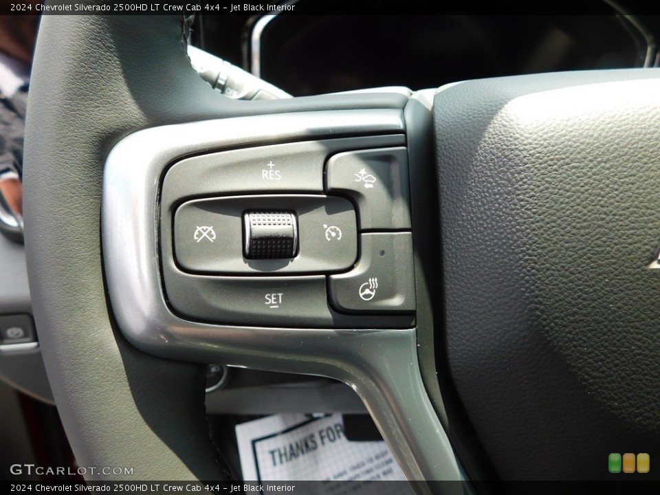 Jet Black Interior Steering Wheel for the 2024 Chevrolet Silverado 2500HD LT Crew Cab 4x4 #146350711