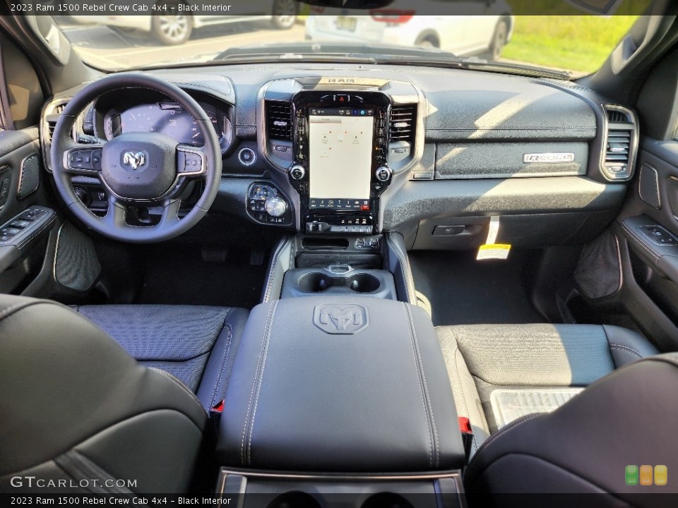 Black Interior Dashboard for the 2023 Ram 1500 Rebel Crew Cab 4x4 #146350822