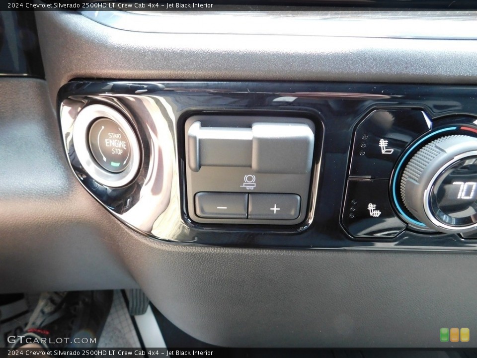 Jet Black Interior Controls for the 2024 Chevrolet Silverado 2500HD LT Crew Cab 4x4 #146350828