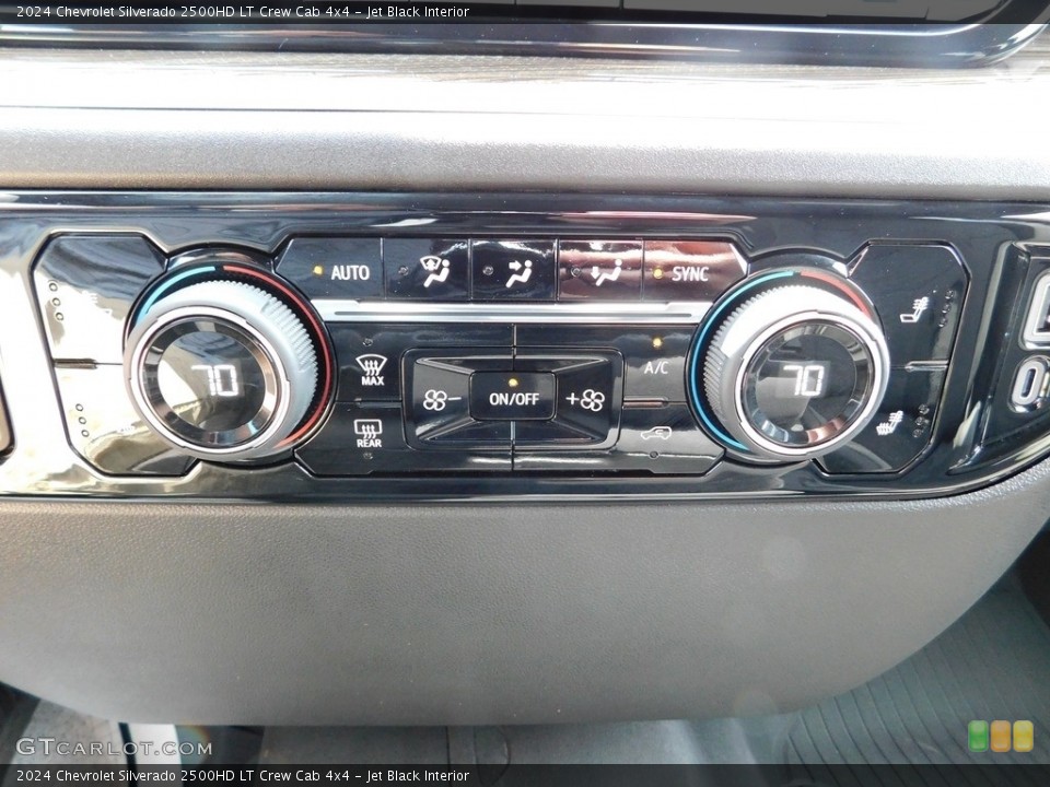 Jet Black Interior Controls for the 2024 Chevrolet Silverado 2500HD LT Crew Cab 4x4 #146350852