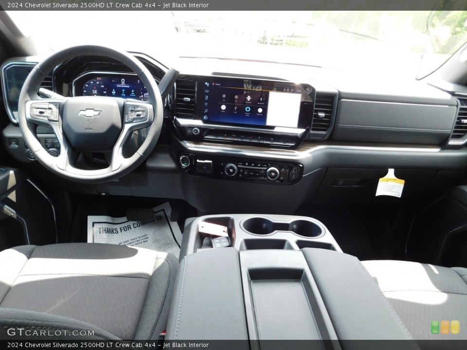 Jet Black Interior Dashboard for the 2024 Chevrolet Silverado 2500HD LT Crew Cab 4x4 #146350996