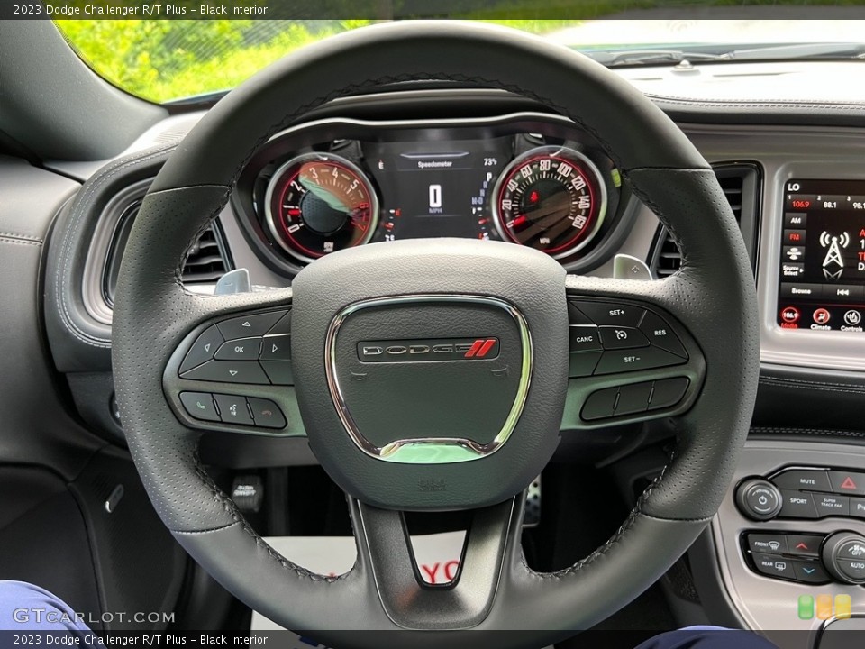 Black Interior Steering Wheel for the 2023 Dodge Challenger R/T Plus #146351062