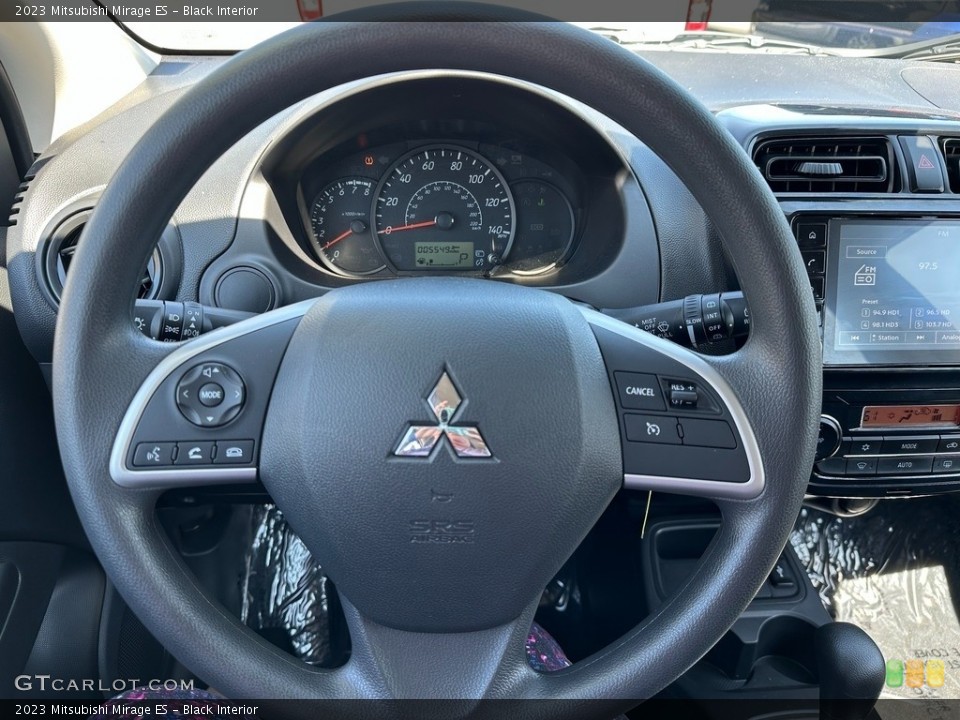 Black Interior Steering Wheel for the 2023 Mitsubishi Mirage ES #146351119