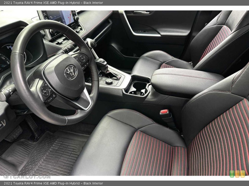 Black Interior Front Seat for the 2021 Toyota RAV4 Prime XSE AWD Plug-In Hybrid #146351467