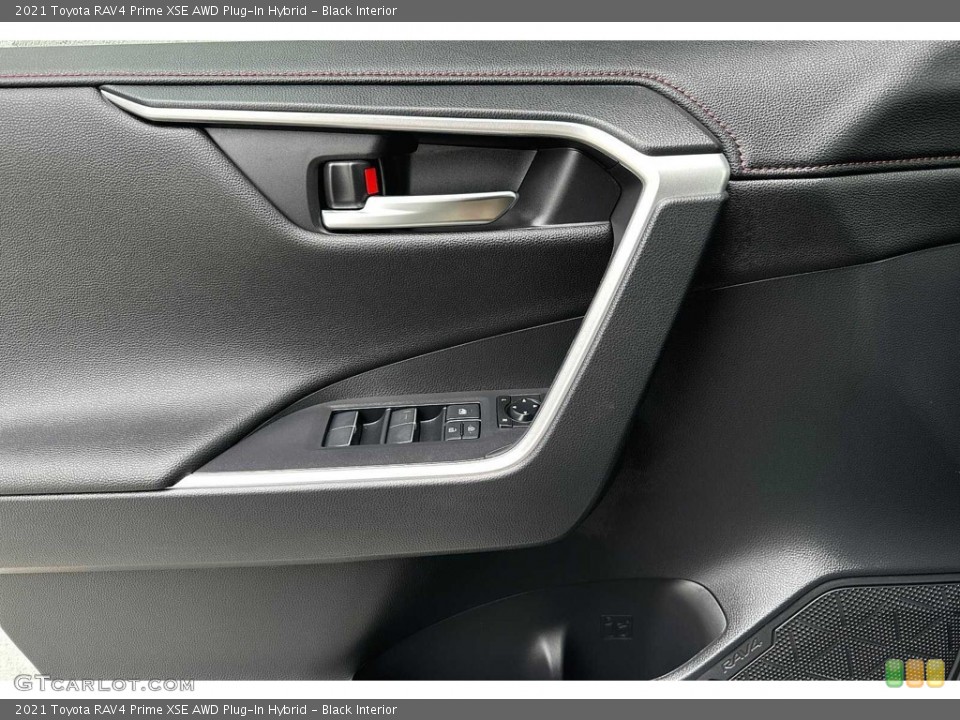 Black Interior Door Panel for the 2021 Toyota RAV4 Prime XSE AWD Plug-In Hybrid #146351488