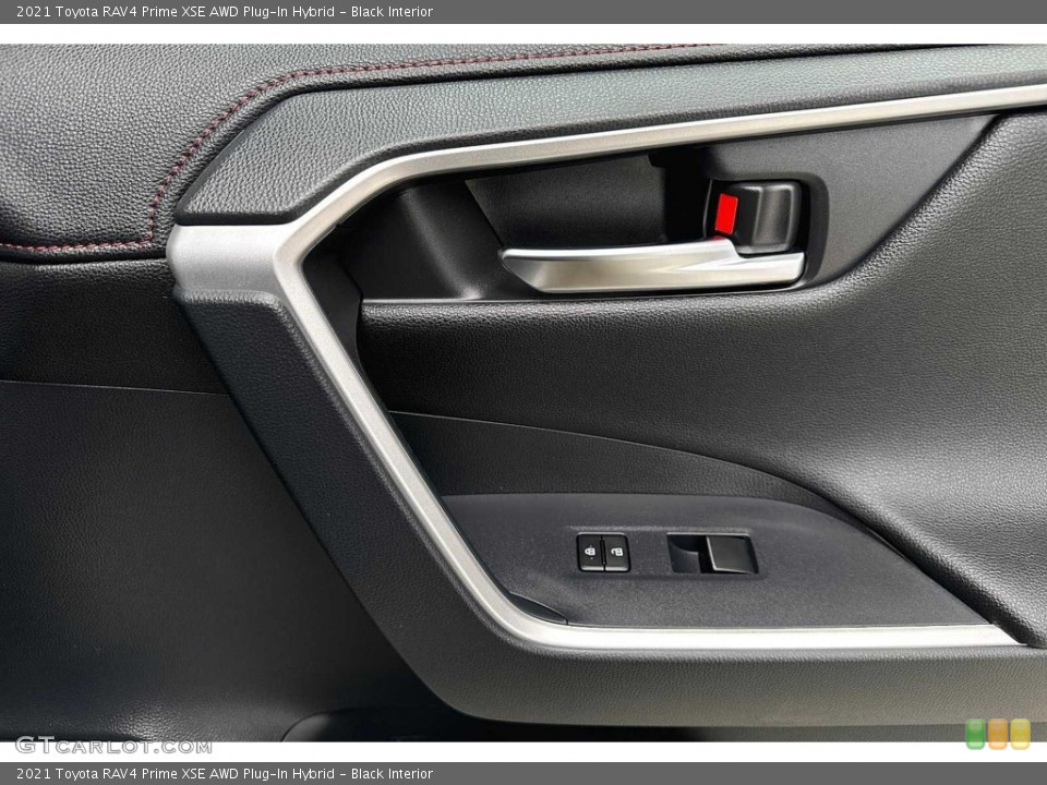 Black Interior Door Panel for the 2021 Toyota RAV4 Prime XSE AWD Plug-In Hybrid #146351731