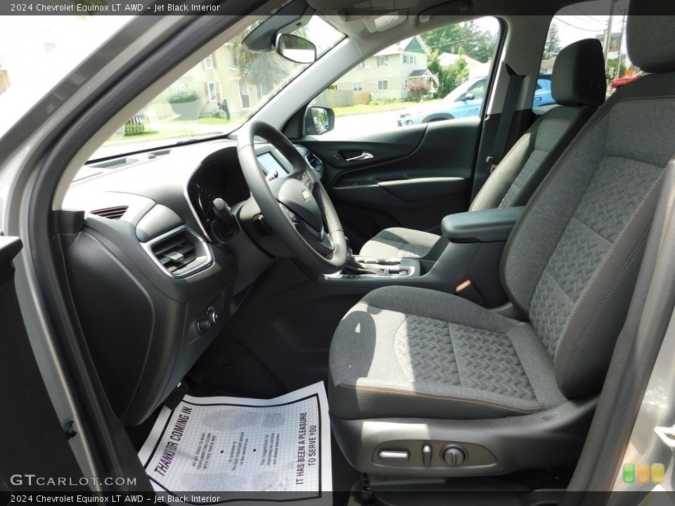 Jet Black Interior Front Seat for the 2024 Chevrolet Equinox LT AWD #146351782