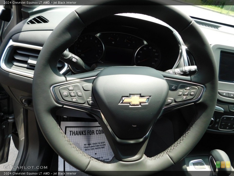 Jet Black Interior Steering Wheel for the 2024 Chevrolet Equinox LT AWD #146351836
