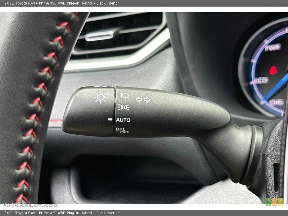 Black Interior Controls for the 2021 Toyota RAV4 Prime XSE AWD Plug-In Hybrid #146351995