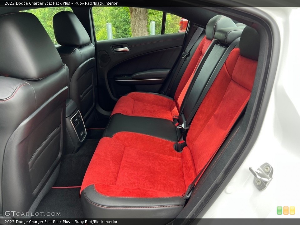 Ruby Red/Black Interior Rear Seat for the 2023 Dodge Charger Scat Pack Plus #146352385