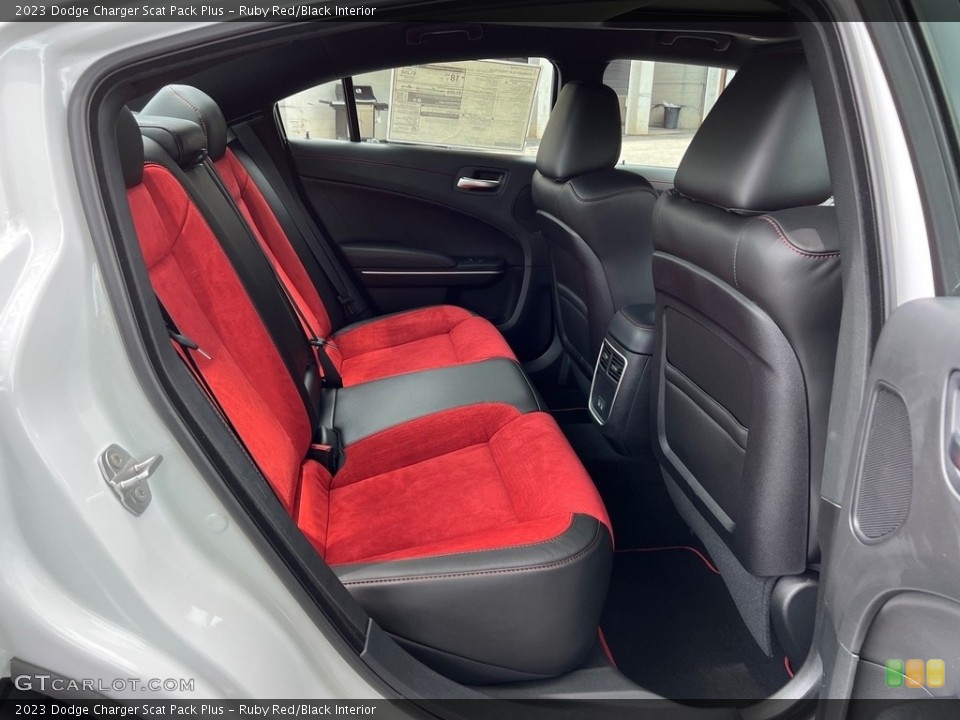 Ruby Red/Black Interior Rear Seat for the 2023 Dodge Charger Scat Pack Plus #146352424