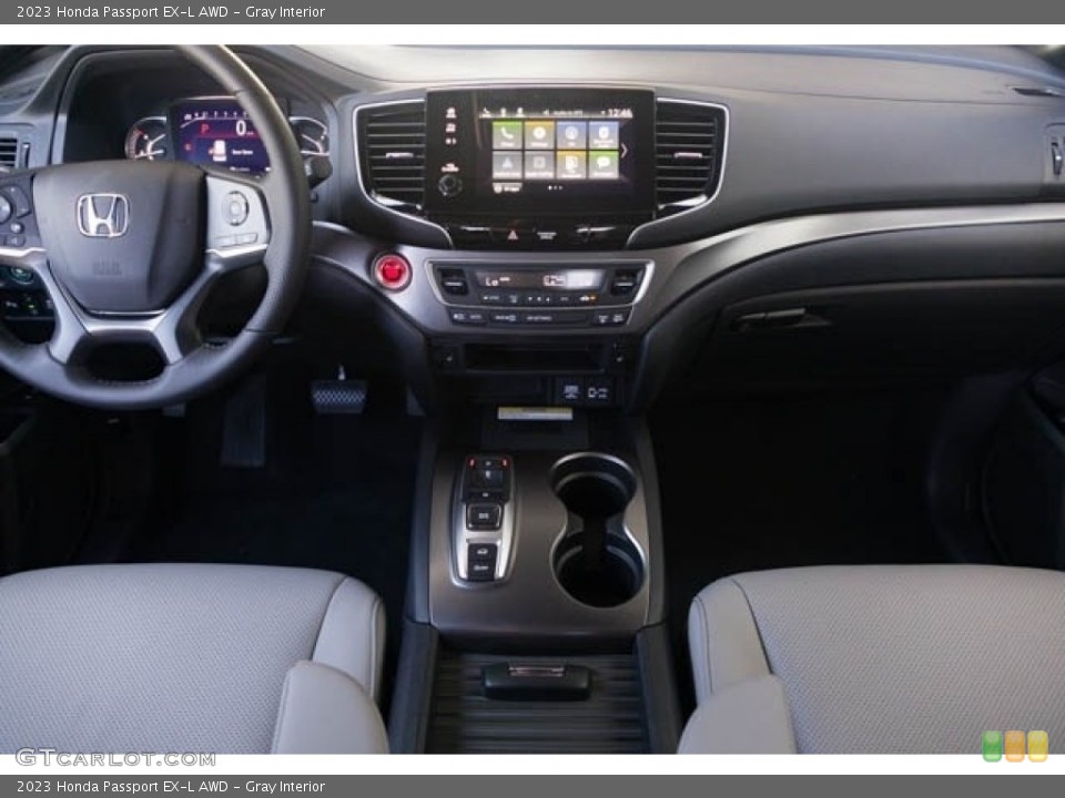 Gray Interior Dashboard for the 2023 Honda Passport EX-L AWD #146353105