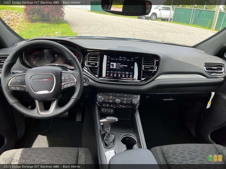 Black Interior Dashboard for the 2023 Dodge Durango SXT Blacktop AWD #146353420
