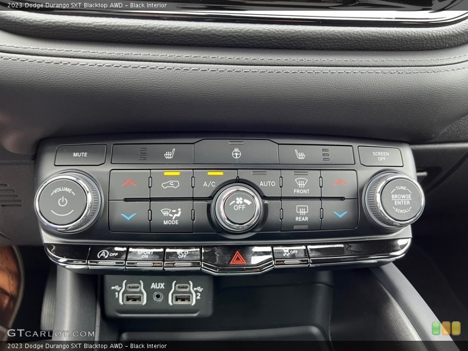 Black Interior Controls for the 2023 Dodge Durango SXT Blacktop AWD #146353480