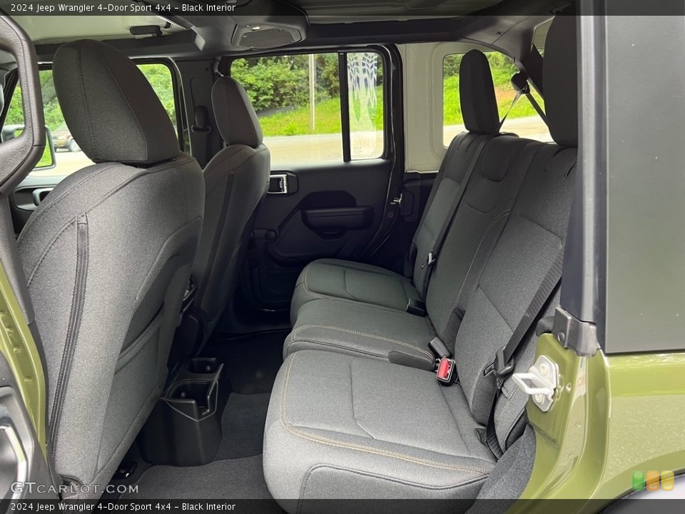 Black Interior Rear Seat for the 2024 Jeep Wrangler 4-Door Sport 4x4 #146353627