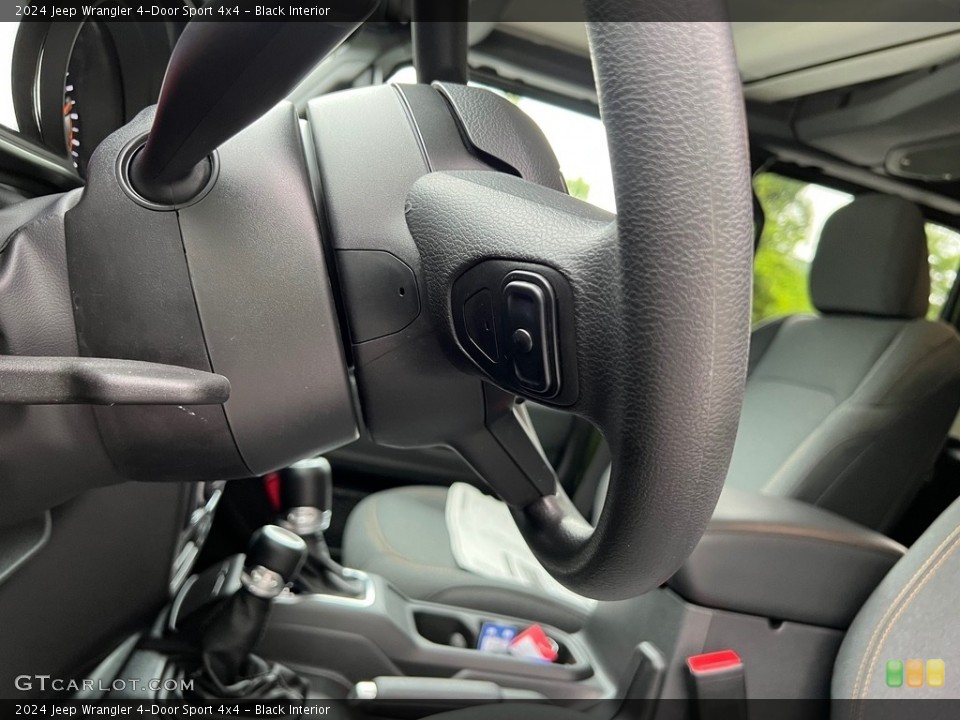 Black Interior Steering Wheel for the 2024 Jeep Wrangler 4-Door Sport 4x4 #146353636