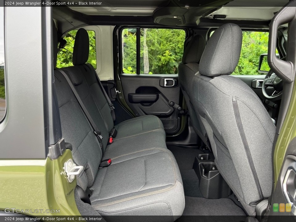Black Interior Rear Seat for the 2024 Jeep Wrangler 4-Door Sport 4x4 #146353657